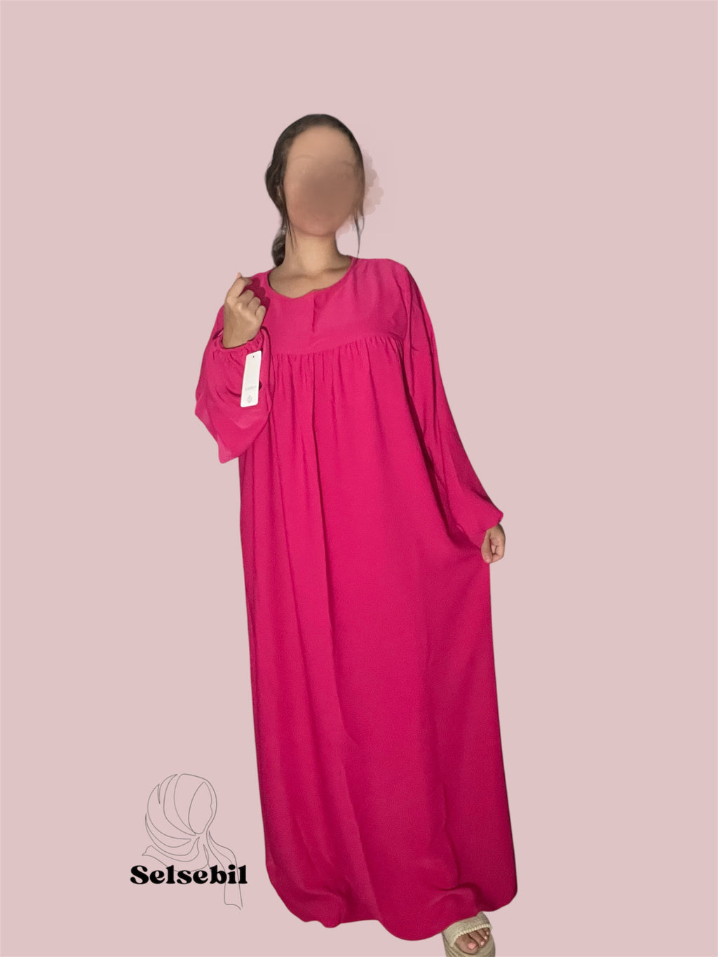 Abaya tela crepe
