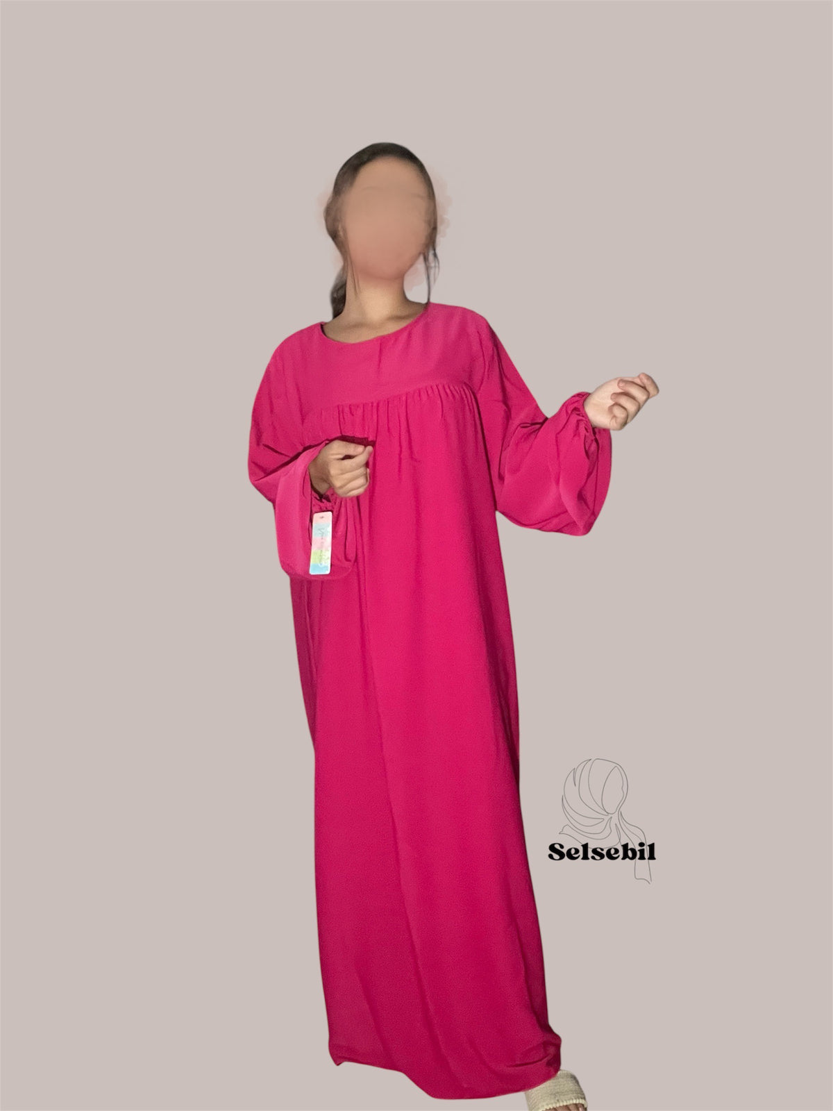 Abaya tela crepe