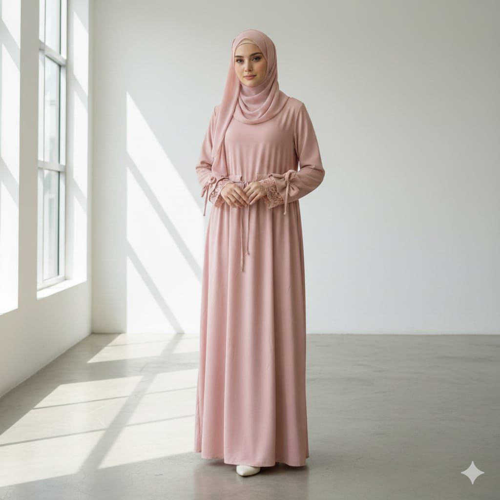 Abaya con lazo